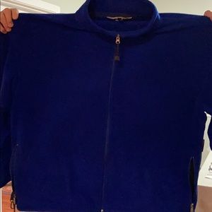 Cobalt blue fleece jacket
